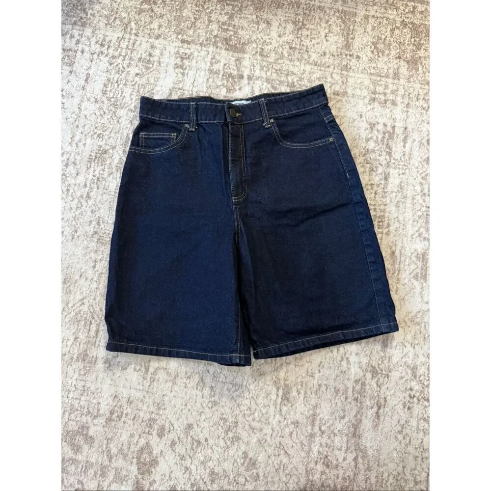 Cotton On Women’s Mid-Low Waisted Super Baggy Denim Jort Shorts Blue Size 6